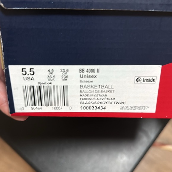Reebok Unisex Adult BB 4000 II Basketball Shoe| size 5.5 men/size 7 women - Picture 13 of 15